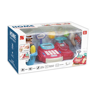 26 Pcs <strong>Children</strong> Girls Toys Supermarket Pretend Play Shopping Money Toy for Kids, with Scanner <strong>Till</strong> Cash Register Toy - Product Image 6