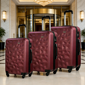 ODM OEM Ensembles de bagages de luxe 3 pièces légers classiques simples étanches Valise cabine à roulettes 4 roues avec serrure à combinaison pour - Product Image 4