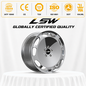 ล้อฟอร์จ LS8195 ขนาด 5x120 18 19 20 นิ้ว ดีไซน์ใหม่มาแรง ขัดเงาเต็มวง สำหรับ Mercedes BMW Bentley - Product Image 3