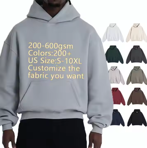 dropshipping Wholesale High Quality Custom Logo <b>Black</b> Hooded Long Hooded Autumn Hoodies and <b>Sweatshirts</b> for Men - Product Image 1