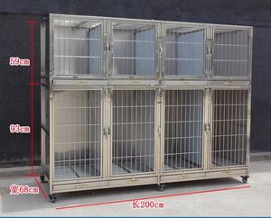 Venta al por mayor de fábrica veterinaria de acero inoxidable cría de perros <span class=keywords><strong>Foster</strong></span> Kennel Cabinet Display multifunción <span class=keywords><strong>Pet</strong></span> Shop Hospital Cage - Product Image 5