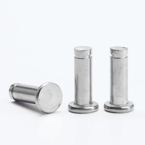 Pasadores de fijación de acero inoxidable 304 con cabeza plana y anillo de retención M3 M4 M5 M6 M12 M14, pasador de localización con circlip - Product Image 1