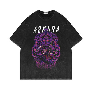 <span class=keywords><strong>T</strong></span>-<span class=keywords><strong>shirt</strong></span> à manches courtes lavé et en détresse Style rétro surdimensionné, <span class=keywords><strong>T</strong></span>-<span class=keywords><strong>shirt</strong></span> une pièce Anime <span class=keywords><strong>Luffy</strong></span> à manches courtes - Product Image 1