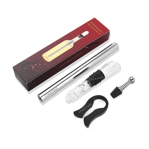 Gepersonaliseerde Item Wijn Chiller Stick Met Wijn Beluchter Set Laser Logo Instant Wijnfles Chiller Hoge Kwaliteit <span class=keywords><strong>Champagne</strong></span> Chiller - Product Image 2