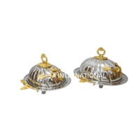Chauffe-plats en argent plaqué, vente chaude, service de buffet, ensemble de trois chauffe-plats à vendre au prix de gros