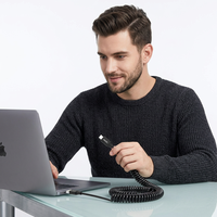 Câble à ressort USB 2.0 type-c données 2A câble de chargeur rapide TPU