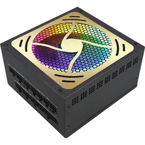 OEM/ODM电源80Plus金500w 600w 700w 750w全模块化Atx Psu，带可寻址Rgb风扇