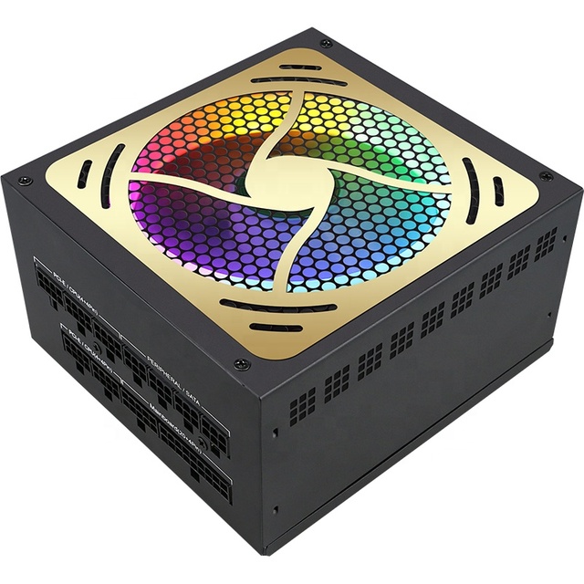 KINPOWER OEM/ODM Power Supply 80Plus Gold 500w 600w 700w 750w Full Modular Atx Psu With Addressable Rgb Fan