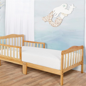 Lit simple en bois massif design moderne pour les tout-petits Mobilier de chambre d'enfant classique en bois naturel pour la maison - Product Image 5