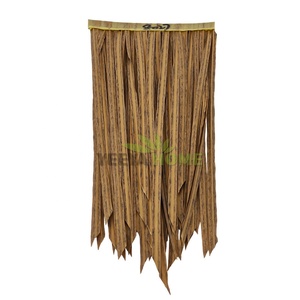 <span class=keywords><strong>Moins</strong></span> cher Simulation synthétique artificielle en plastique Tiki palmier paille chaume toit feuille tuile PE PVC pour <span class=keywords><strong>couverture</strong></span> plage parapluie Cottage - Product Image 3