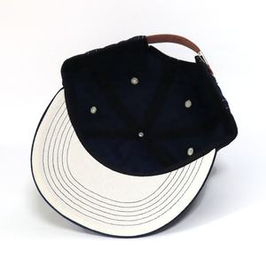 OEM personalizado cuerda bordado Logo cinco paneles ala plana frente suave perfil bajo 5 paneles no estructurado papá gorra Unisex Snapback sombreros - Product Image 5