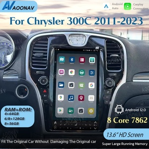 วิทยุติดรถยนต์ขนาด 256G 13.6 นิ้ว สำหรับ Chrysler 300C ปี 2011-2023 เครื่องเล่นมัลติมีเดีย Android พร้อมระบบนำทาง GPS หน้าจอสัมผัสไร้สาย - Product Image 3