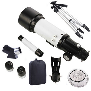 Astronomical Telescope 70400 White High Definition Deep Sky Observation Student Use With Tripod And Accessories - Product Image 1
