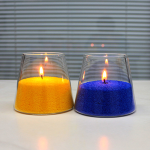 FENGJUN для домашнего использования, лидер продаж, безопасная Новинка, цветная Песочная восковая Рождественская свеча, уникальная ароматическая свеча, восковая свеча - Product Image 2