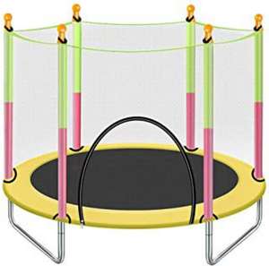 Trampolín WELEAP <span class=keywords><strong>para</strong></span> Interiores y Exteriores, Trampolín Redondo Pequeño <span class=keywords><strong>para</strong></span> Niños con Red <span class=keywords><strong>de</strong></span> Protección - Product Image 6