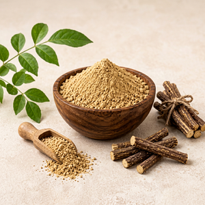 Extracto Seco Herbal de Mulethi en Polvo 1kg Para Formulaciones Cosméticas Ayurvédicas, Exfoliante Corporal, Para Todo Tipo de Piel, Adultos - Product Image 1