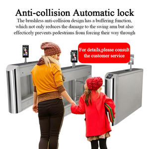 Sistema di scansione dell'entrata di sicurezza, codice QR porta girevole scorrevole, barriera dell'oscillazione di sicurezza, Lobby pubblica - Product Image 5