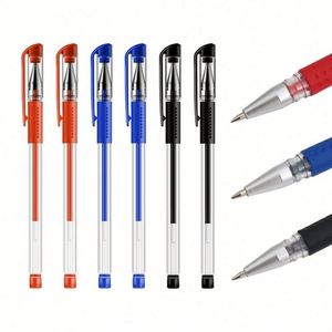 Ensemble de stylos gel à succès personnalisables avec logo, stylos gel bleus 0,5 mm, stylos gel noirs - Product Image 4