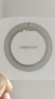 Wanhuitongxin Wh13 Modèle 13.56MHz NFC Carte de membre étanche Mini Tag 25mm NTAG215/213 1K octets Autocollant PVC adhésif en forme de pièce