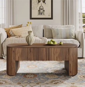 Table basse relevable peu encombrante, table à <span class=keywords><strong>manger</strong></span> pliante, meuble transformable en bois avec rangement pour petit appartement, livraison rapide, OEM - Product Image 3