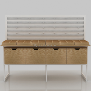 선물 상점을 위한 분말 코팅 Miniso 진열대 Morden 작풍 강철 물자 소매점 진열대 - Product Image 5