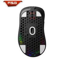 Mouse Gaming RGB Ringan 2.4GHz Mode Ganda Nirkabel dan Berkabel dengan Koneksi dan Pengisian Daya Tipe-C