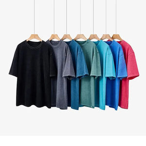 Camiseta de Hombre al por Mayor con Lavado Ácido, Estilo Urbano, 100% Algodón, Personalizable, Oversize, Vintage, con Logo - Product Image 2