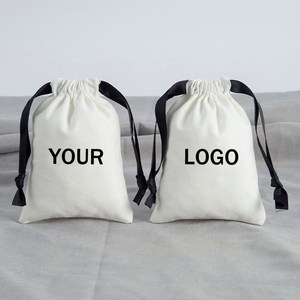 Factory Custom Cotton Muslin Dust Bag Jewelry Storage Gift Packaging Linen Cloth Cotton <b>Drawstring</b> Bag Pouch - Product Image 1