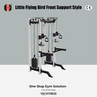 Rack de musculation professionnel personnalisé série REP avec machine à câbles et support frontal, certifié CE, vente en gros