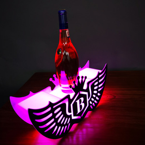 Expositor de vinho formato de coroa, garrafa de led para exibição de garrafas do clube noturno - Product Image 2