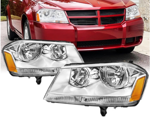 Nouveau coin ambre de remplacement de phares halogènes de phare clair pour 2008-2014 <span class=keywords><strong>Dodge</strong></span> <span class=keywords><strong>Avenger</strong></span> gauche + droite CH2502215 conducteur + passager - Product Image 4