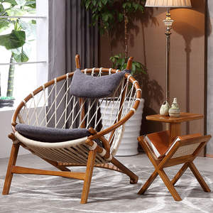 Silla <span class=keywords><strong>de</strong></span> Ocio <span class=keywords><strong>de</strong></span> Lujo <span class=keywords><strong>de</strong></span> Madera con Tela <span class=keywords><strong>de</strong></span> Peluche y Ruedas, Ideal para Balcón o Cafetería, en Oferta - Product Image 2