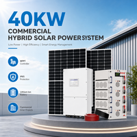 40KW Sistem Penyimpanan Energi Surya PV Baterai Lithium MPPT IP65 On/Off Grid Komersial Industri untuk Pabrik