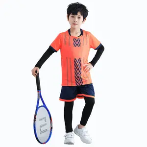 Children's tights training clothes boys football speed dry clothes leggings running fitness clothes girls sports four-piece set