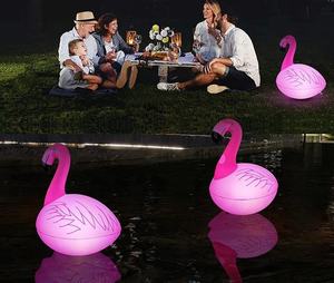 Lumière solaire gonflable en forme de <span class=keywords><strong>flamant</strong></span> <span class=keywords><strong>rose</strong></span>, PVC imperméable, pour piscine, <span class=keywords><strong>spa</strong></span>, terrasse, mariage, fête, décorations de Noël - Product Image 4