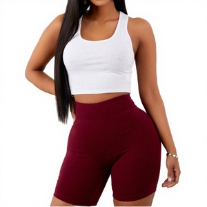 Shorts de cycliste mi-longs décontractés en polyester et élasthanne pour femmes, idéaux pour l'entraînement et le yoga, anti-plis, séchage rapide, respirants – Nouveauté très demandée - Product Image 2