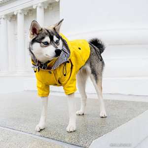 Fashion <b>Waterproof</b> Solid Polyester Cute Modern Outdoor <b>Dog</b> Hoodie British Retro Thicken 4 <b>Legs</b> <b>Dog</b> Jackets Winter Pet Clothes - Product Image 3