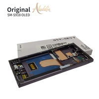 Pack de Servicio Soft OLED S918 con Pantalla LCD para Samsung Galaxy S23 Ultra, Piezas de Reparación para Teléfono Móvil, Ensamblaje de LCD con Marco