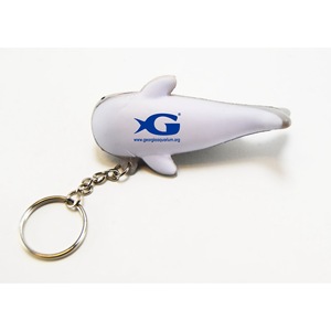 Porte-clés requin en EVA avec anneau en acier inoxydable, thème animal, cadeau promotionnel portable - Product Image 4