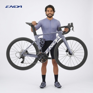 Vélo de route ENDA Avant 6 Aero avec cadre en carbone, jantes en aluminium de 40 mm, 700C, 24 vitesses, frein hydraulique, vélo de course professionnel - Product Image 1