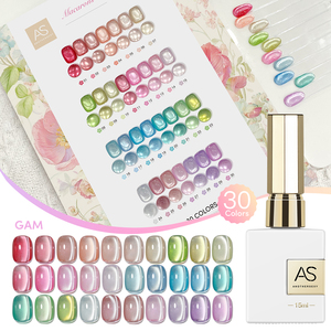 Set de Esmalte de Uñas Magnético Macaron Cat de 15ml, Marca Privada, Rosa Nude, Verde, Semipermanente, Barniz de Gel UV, Suministros para Uñas - Product Image 5