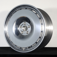 Jantes SRD personnalisées 5x114.3 argentées de 15 à 30 pouces, jantes en aluminium forgé polies pour Mercedes Lincoln
