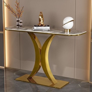 <span class=keywords><strong>Console</strong></span> moderne de luxe léger en dalle de roche, étroite, durable et facile à nettoyer pour l'entrée et le salon - Product Image 4