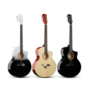 Prix usine personnalisé 6 cordes <span class=keywords><strong>guitare</strong></span> <span class=keywords><strong>classique</strong></span> 41 pouces tilleul acoustique coloré et pas cher pour adultes enfants débutants - Product Image 3