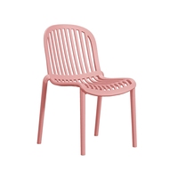 Chaise de salle à manger empilable, en polypropylène, plastique respirant, de haute qualité, mobilier moderne pour la maison