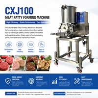 Machine à former des nuggets de poulet en acier inoxydable de qualité alimentaire à grande vitesse pour usage commercial