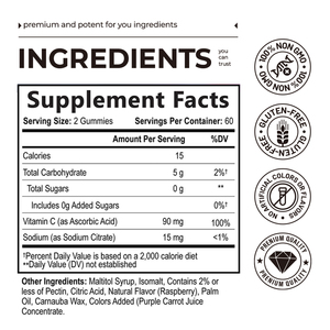 Tablet kunyit <span class=keywords><strong>Vitamin</strong></span> <span class=keywords><strong>C</strong></span> rasa rasberi dukungan antioksidan untuk remaja dewasa dosis permen lengket - Product Image 3