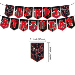 Nouveau NBA <span class=keywords><strong>Chicago</strong></span> <span class=keywords><strong>Bulls</strong></span> enfants fête d'anniversaire décoration fournitures insérer drapeau ballon bannière sport thème fête fournitures - Product Image 2