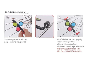 Vente chaude pologne vélo junior rotatif <span class=keywords><strong>moulin</strong></span> à <span class=keywords><strong>vent</strong></span> réflecteur boucle en <span class=keywords><strong>plastique</strong></span> <span class=keywords><strong>feuille</strong></span> réfléchissante - Product Image 6