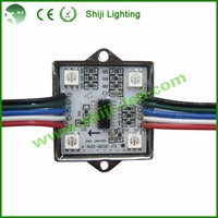 Module LED RGB SMD5050 DC12V avec contrôle DMX512, 35x35mm, IP66, étanche, en alliage d'aluminium, lumière ponctuelle pour applications de parcs à thème